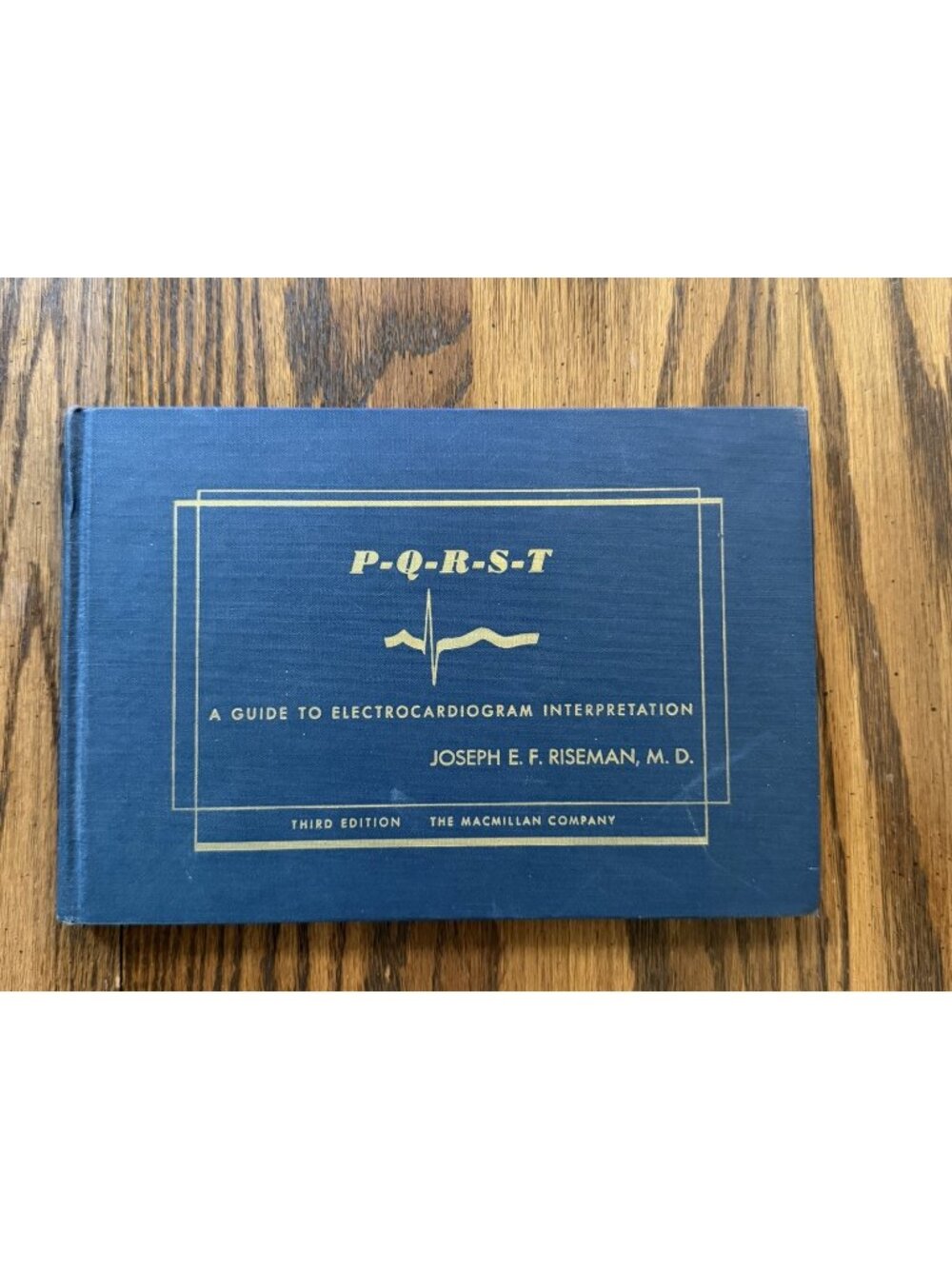 1957 P-Q-R-S-T ELECTROCARDIOGRAM GUIDE BOOK - RISEMAN - 3RD‎ EDITION